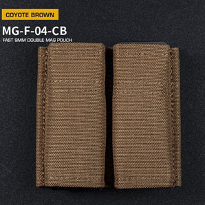 FAST Type Double 9mm Magazine Pouch - Coyote