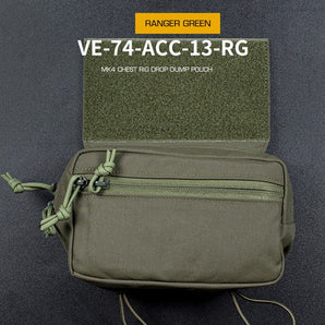 MK4 Chest Rig Drop Dump Pouch - Ranger Green