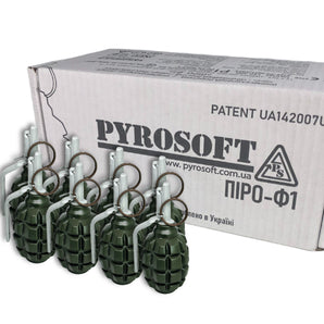 8x Airsoft hand grenade Pyro-F1M