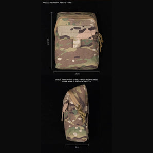 WST Multifunctional Molle Pouch GP with Zipper - Ranger Green