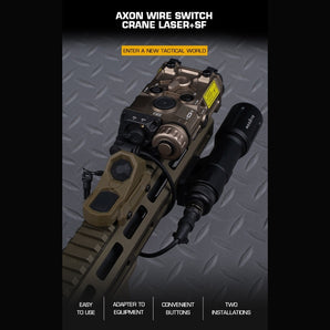 WST Dual Switch - AXON, CRANE PLUG and SF Connectors - Black