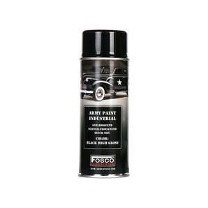 ARMY camouflage paint spray 400 ml BLACK HIGH GLOSS