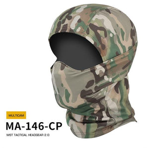 Balaclava with rubber protective mask WST 2.0 - MC