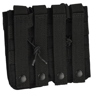 Double Open-Top M4 Mag Pouch MOLLE Black