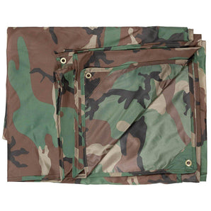 Lightweight Waterproof Tarp 3x3 m - Woodland