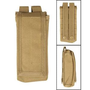 Pouch for 2 AK47 magazines with flap - Black