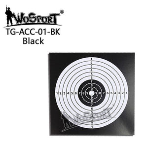 Training Target Sheet, 14x14cm, 100 pcs - Black