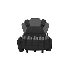 Warrior DCS Plate Carrier AR15 open, Black