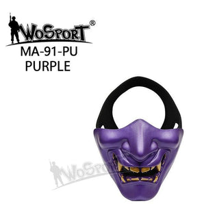 WoSporT devil/Samurai mask - Purple